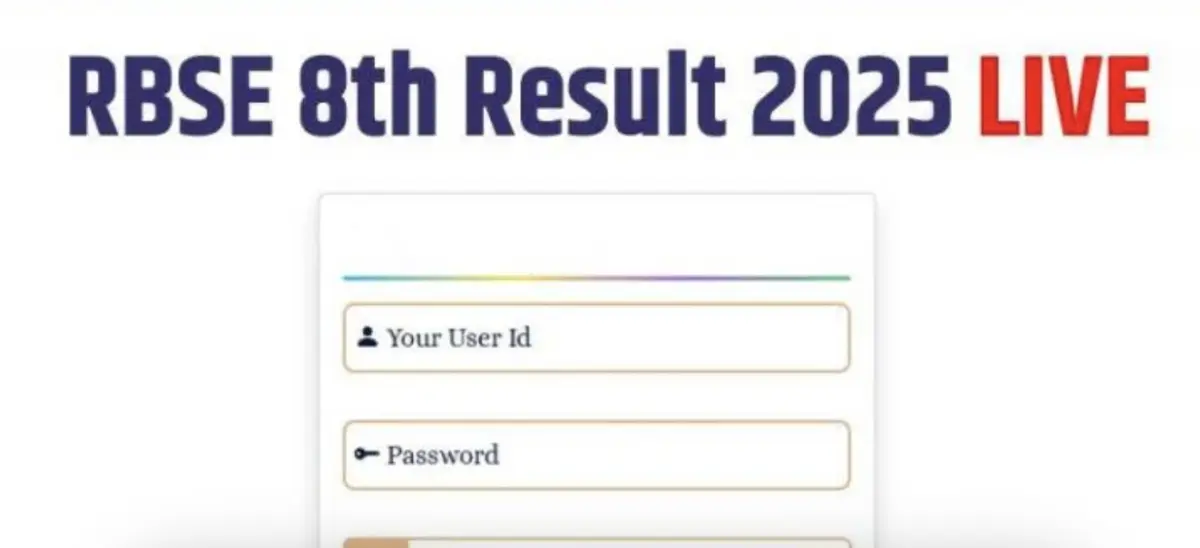 Screenshot 2025 05 26 At 9.21.41 Pm Rbse 8Th Result 2025 Direct Link And Sms Method Announced. Any One Can Check Without Delay.